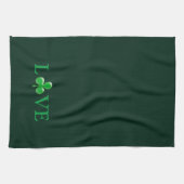 St. Patrick's Day Irish Liebe Green Clover Kleebla Geschirrtuch (Horizontal)
