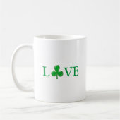 St. Patrick's Day Irish Liebe Green Clover Kleebla Kaffeetasse (Links)