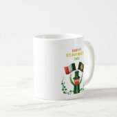 St. Patricks Day Irish- Lucky Irish Kleeblatt Kaffeetasse (VorderseiteRechts)