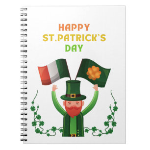 St. Patricks Day Irish- Lucky Irish Kleeblatt Notizblock