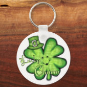 St. Patrick's Day Irish Lucky Kleeblatt Schlüssela Schlüsselanhänger (Vorderseite)
