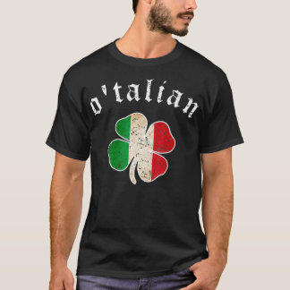 St Patricks Day Irish Otalian Italien Kleeblatt T-Shirt