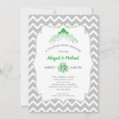 St Patrick's Day IRISH Paare Babydusche lädt ein Einladung (Vorderseite)