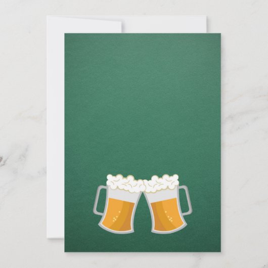 St. Patrick's Day Irish Party Einladung (Rückseite)