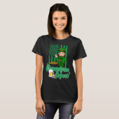 St Patricks Day Irish Party Shenanigans USA Flag L T-Shirt (Vorne ganz)