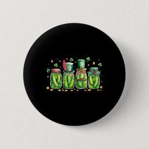 St. Patrick's Day Irish Pickle Jar Pickle Liebhabe Button