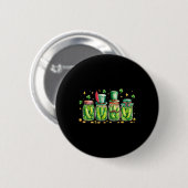 St. Patrick's Day Irish Pickle Jar Pickle Liebhabe Button (Vorne & Hinten)