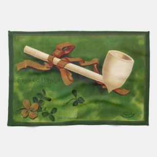 St. Patrick's Day Irish Pipe Küchentuch