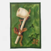 St. Patrick's Day Irish Pipe Küchentuch (Vertikal)