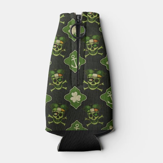 St. Patrick's Day Irish Pirate Flasche Cooler Flaschenkühler (Rückseite)