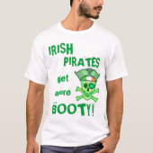 St. Patrick's Day Irish Pirate T - Shirt (Vorderseite)
