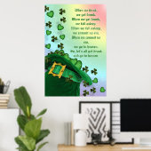 St Patricks Day Irish Poster (Heimbüro)