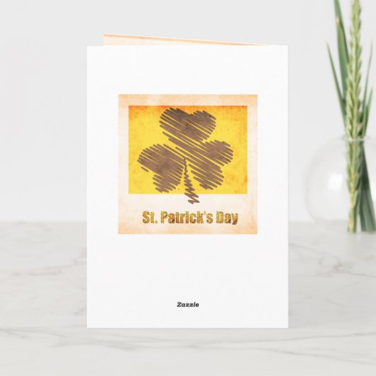 St. Patrick's Day Irish Prayer Custom Card Karte (Rückseite)