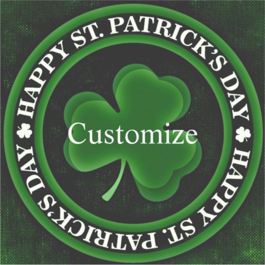 St. Patrick's Day Irish Pride Aufkleber (Vorderseite)