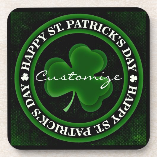 St. Patrick's Day Irish Pride Untersetzer (Vorderseite)