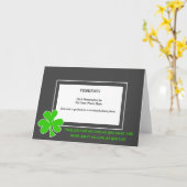 St.Patricks Day Irish Proverb Foto Karte (Gelbe Blume)