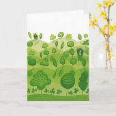 St Patricks Day Irish Segen Karte (Gelbe Blume)