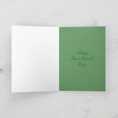 St Patrick's Day Irish Sessing Card Karte (Innenseite)