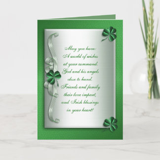 St Patrick's Day Irish Sessing Card Karte