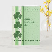 St. Patrick's Day Irish Sessing Card Karte (Gelbe Blume)