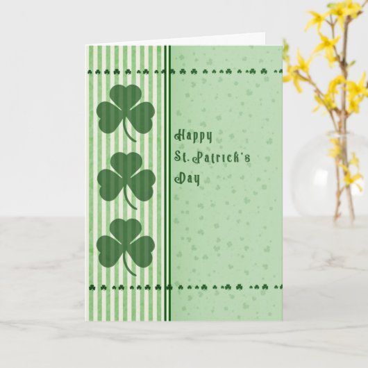 St. Patrick's Day Irish Sessing Card Karte (Gelbe Blume)
