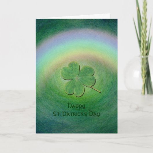 St. Patrick's Day - Irish Sessing - Clover Karte (Vorderseite)