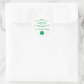 St. Patrick's Day Irish Sessing für Viel Glück Runder Aufkleber (Tasche)
