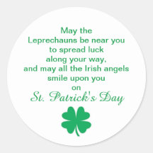 St. Patrick's Day Irish Sessing für Viel Glück