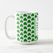 St. Patrick's Day Irish Sessing Green Kleeblatt Kaffeetasse (Links)