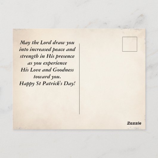 St. Patrick's Day Irish Sessing Mai the Road Postkarte (Rückseite)