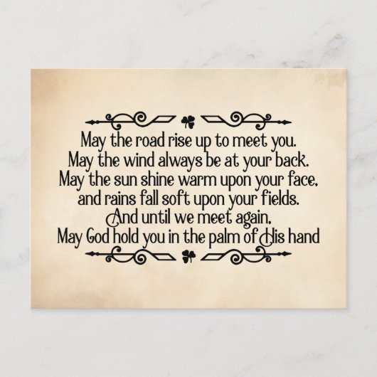 St. Patrick's Day Irish Sessing Mai the Road Postkarte (Vorderseite)