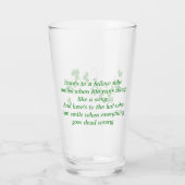 St. Patrick's Day Irish Sessing Pint Glass Glas (Rückseite)