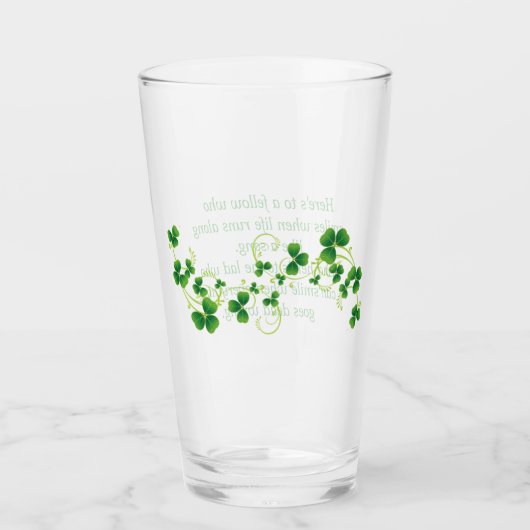 St. Patrick's Day Irish Sessing Pint Glass Glas (Vorderseite)