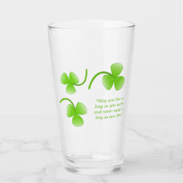 St. Patrick's Day Irish Sessing Pint Glass Glas