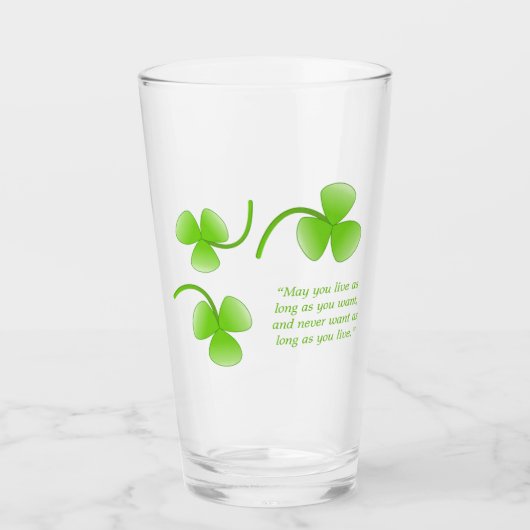 St. Patrick's Day Irish Sessing Pint Glass Glas (Vorderseite)