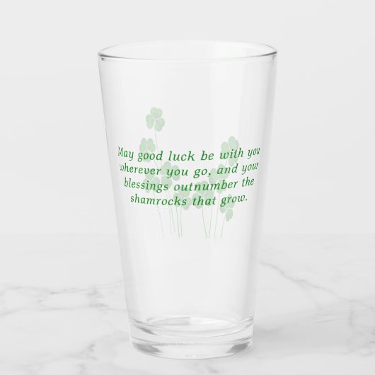 St. Patrick's Day Irish Sessing Pint Glass Glas (Rückseite)
