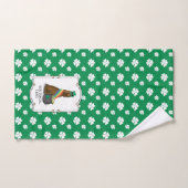 St. Patrick's Day Irish Setter Dog (rot 1) Funny Badhandtuch Set (Handtuch)