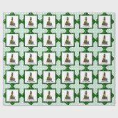 St. Patrick's Day Irish Setter Dog (rot 1) Funny Geschenkpapier (Flach)