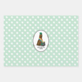 St. Patrick's Day Irish Setter Dog (rot 1) Funny Geschenkpapier Set (Vorderseite 2)
