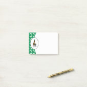 St. Patrick's Day Irish Setter Dog (rot 1) Funny Post-it Klebezettel (Auf Schreibtisch)
