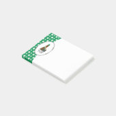 St. Patrick's Day Irish Setter Dog (rot 1) Funny Post-it Klebezettel (angewinkelt)