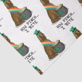 St. Patrick's Day Irish Setter Dog (rot 1) Funny Seidenpapier (Ausschnitt)