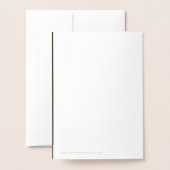 St. Patrick's Day Irish Setter in Clovers, ZSSG Folienkarte (Rückseite mit Umschlag)