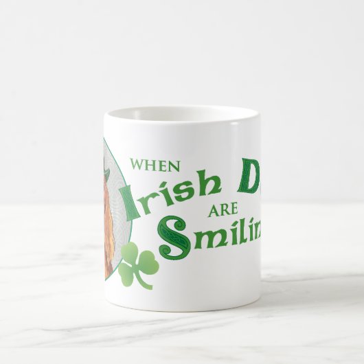 St. Patrick's Day Irish Setter Kaffeetasse (Mittel)