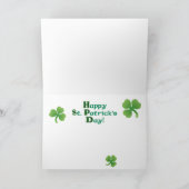 St. Patrick's Day Irish Setter Karte (Innenseite)