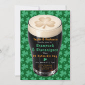 St Patricks Day Irish Shamrocks And Shenanigans Einladung (Vorderseite)