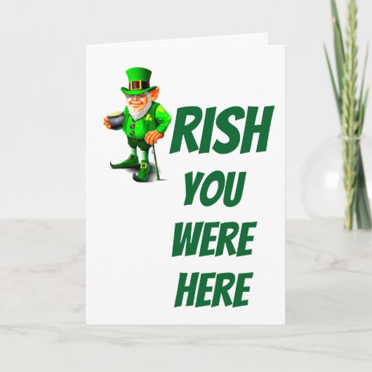 ST. PATRICK'S DAY IRISH SIE WAREN HIER Karte (Vorderseite)