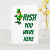 ST. PATRICK'S DAY IRISH SIE WAREN HIER Karte (Gelbe Blume)