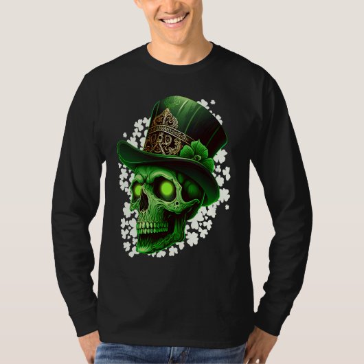 St Patrick's Day Irish skeleton leprechaun  2 T-Shirt (Vorderseite)