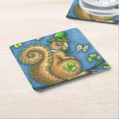 ST. PATRICK'S DAY IRISH SQUIRREL FERIENPARTEI RECHTECKIGER PAPPUNTERSETZER (angewinkelt)